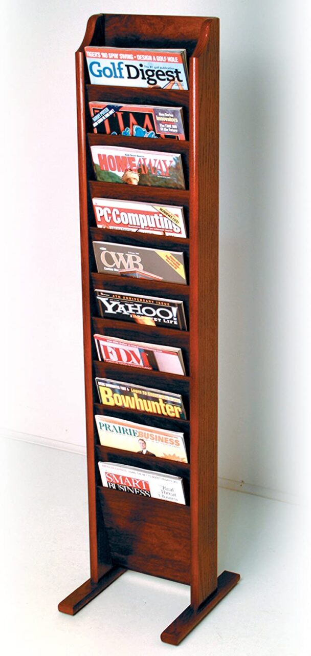 Wooden Mallet Magazine Stand