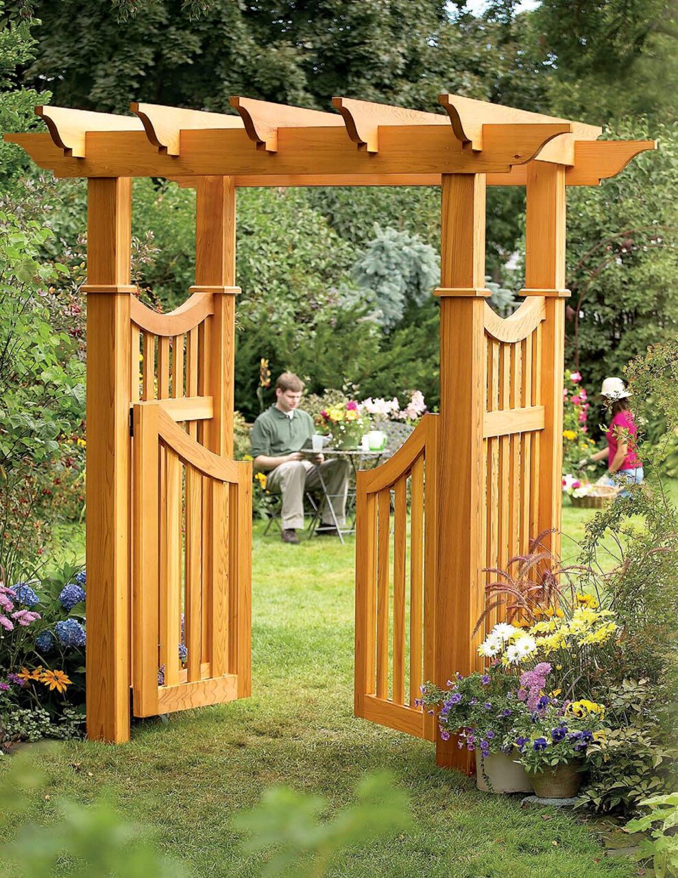 Garden Arbor Gateway Arch by American Woodworker