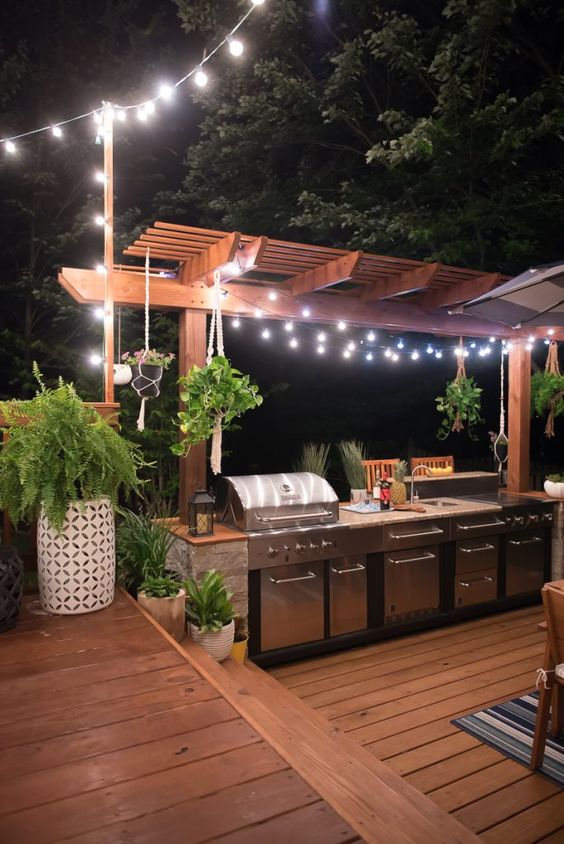 Lighting for Outdoor Kitchen