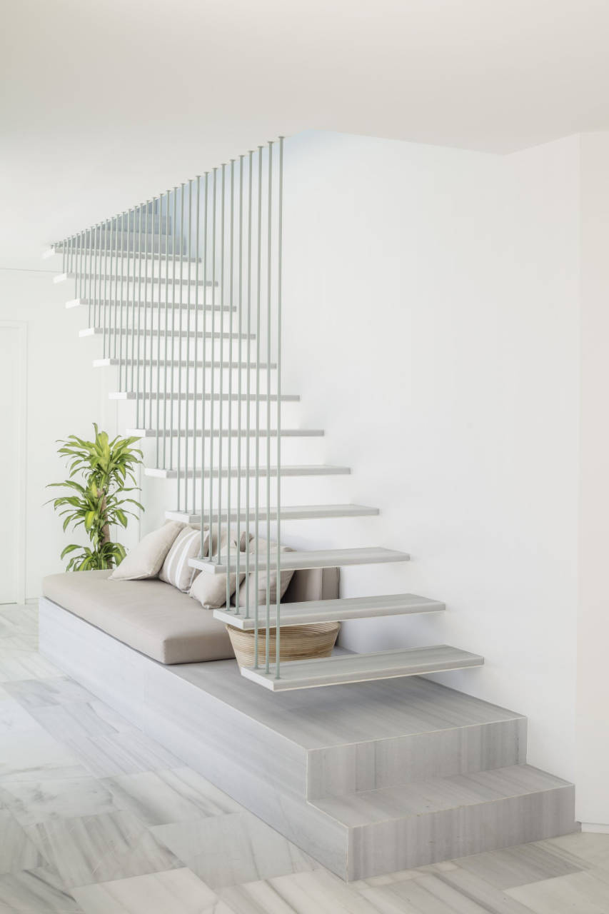 Under the stairs seats posted by archdaily