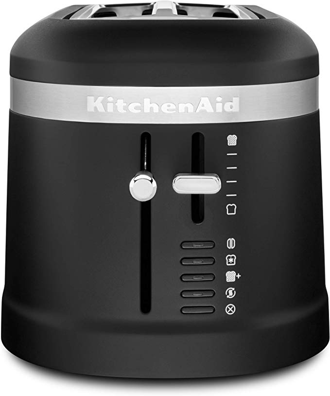 KitchenAid KMT5115BM 4-Slice Long Slot High Lift Lever Toaster Black Matte