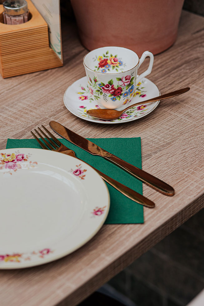 Floral Tea Cup and Saucer Floral Tea Cup and Saucer