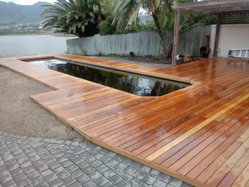 Real Wood Wooden Deck