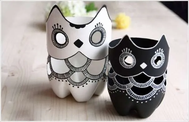 Amazing Interior Design DIY Owl Vases