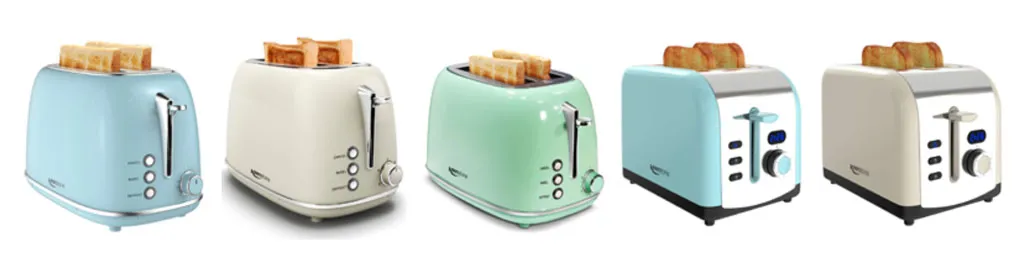 Keenstone Retro Toasters Colour Options