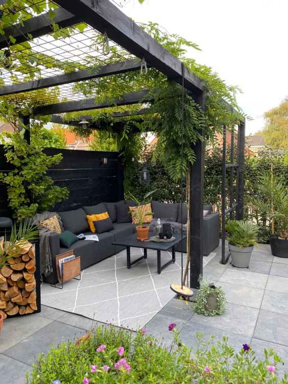 Pergola with creepers