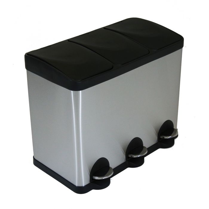 Charles Bentley 3 Compartment Recycle Bin