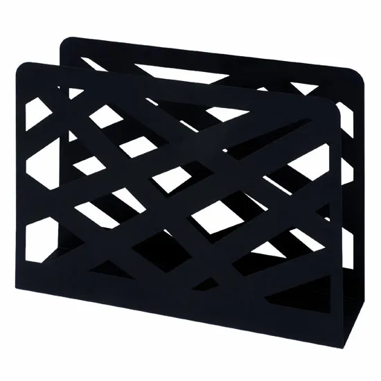 Haku-Magazine-Rack-Steel-Black-Stripes