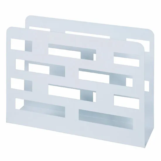 Haku-Magazine-Rack-Steel-White-Blocks