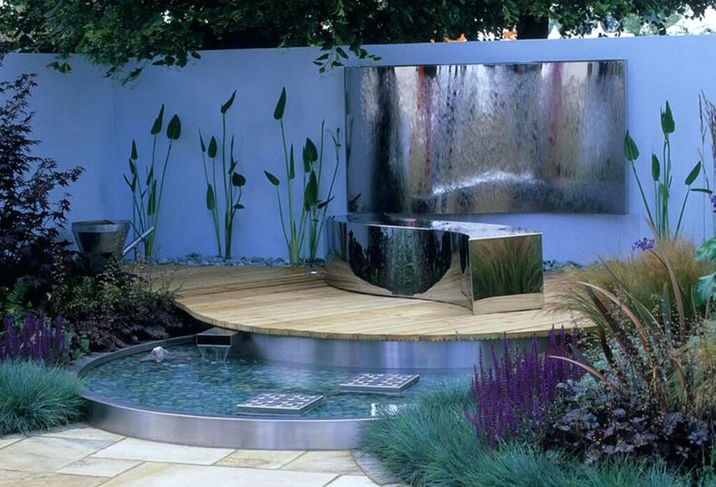 Modern-Backyard-Garden-Fountains-Water-Features