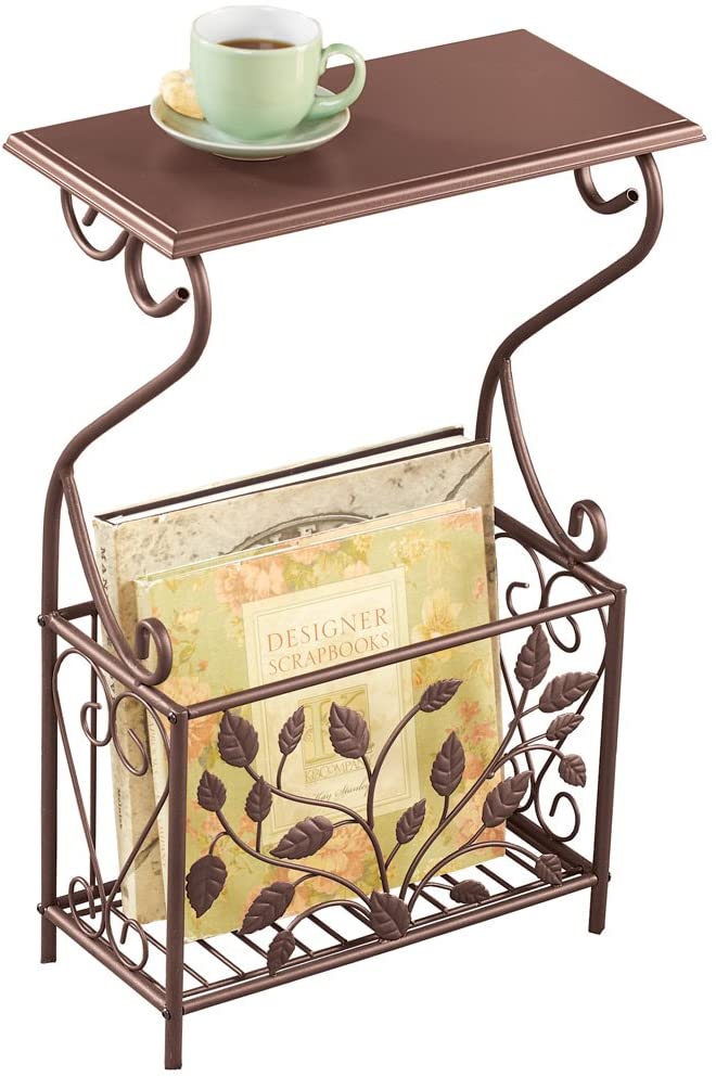 Two-Tier Coffee Table Magazine Rack