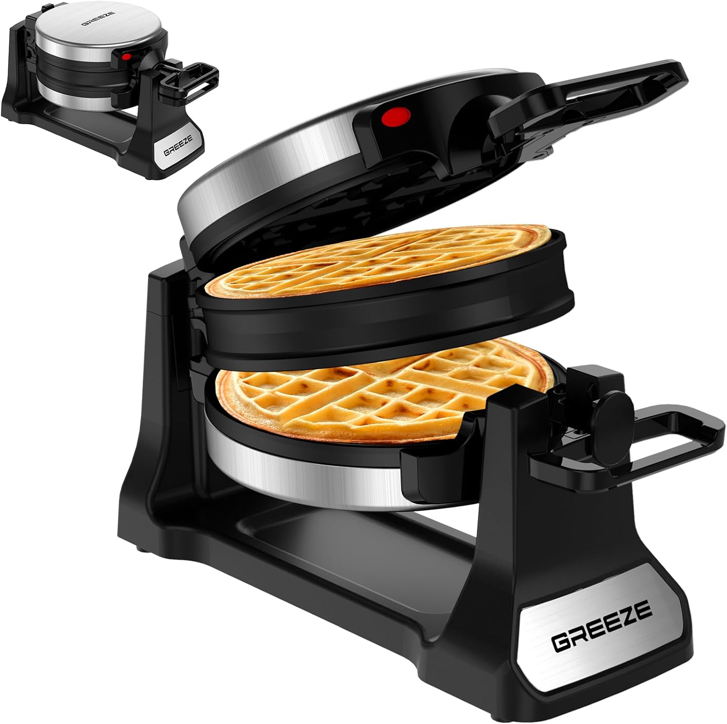 Greeze Double Belgian Waffle Maker