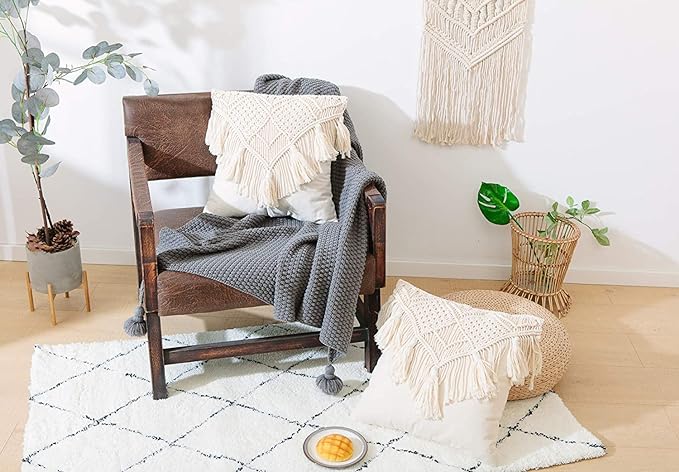Macrame Cushion Covers Macrame Cushion Covers