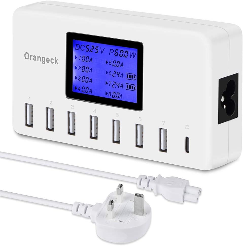 Orangeck USB Charger 60W 8-Port