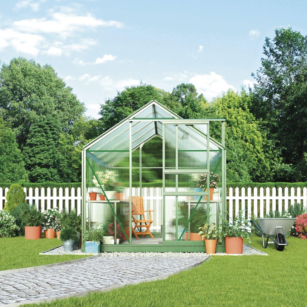 Polycarbonate Greenhouse Large Walk-in Garden Growhouse