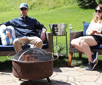 Sunnydaz Cosmic Round Outdoor Fire Pit
