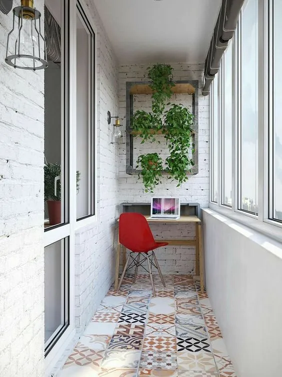 Ultra Compact Balcony Chic Workspace