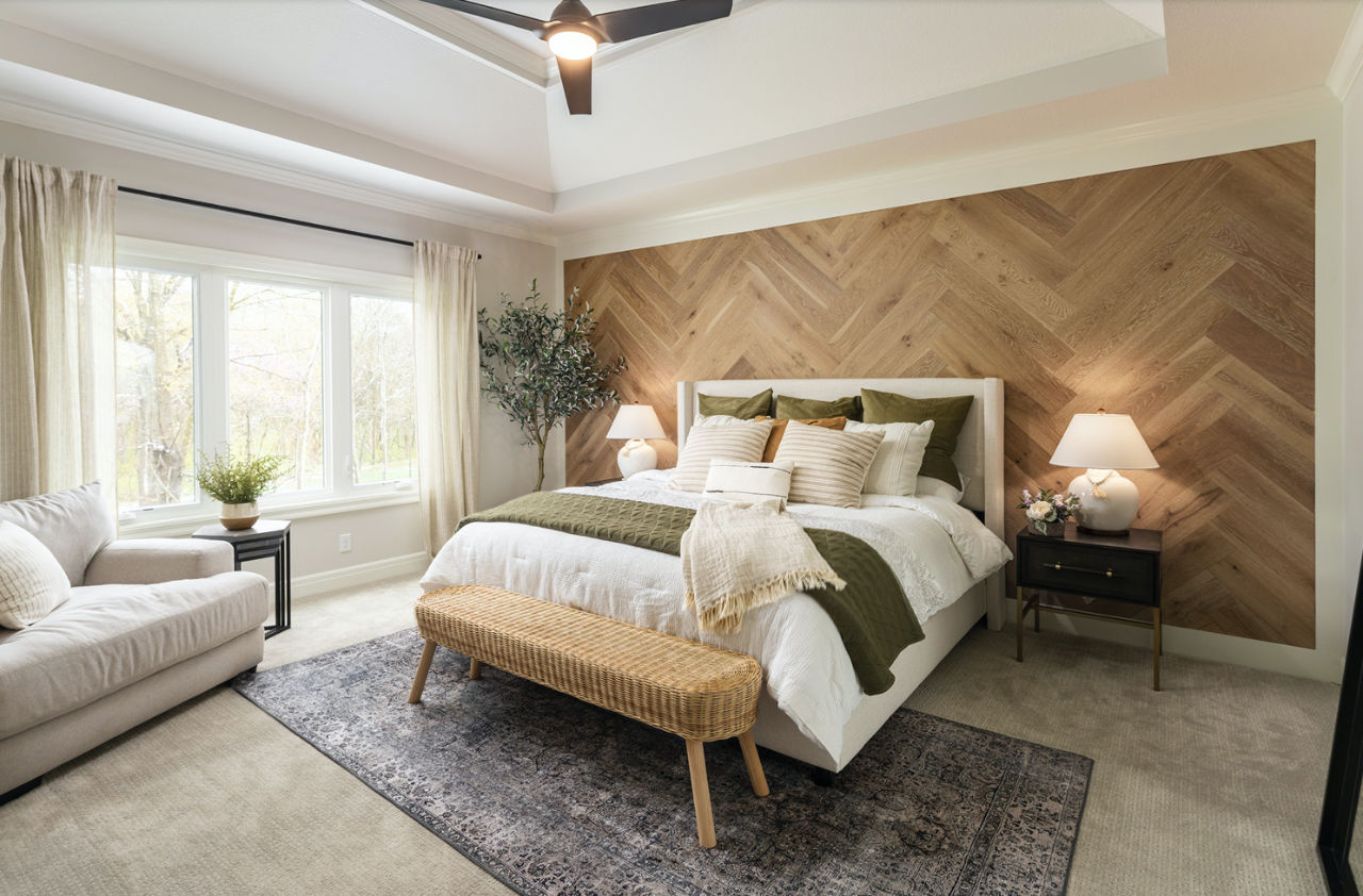 Wood-Herringbone-Accent-Wall