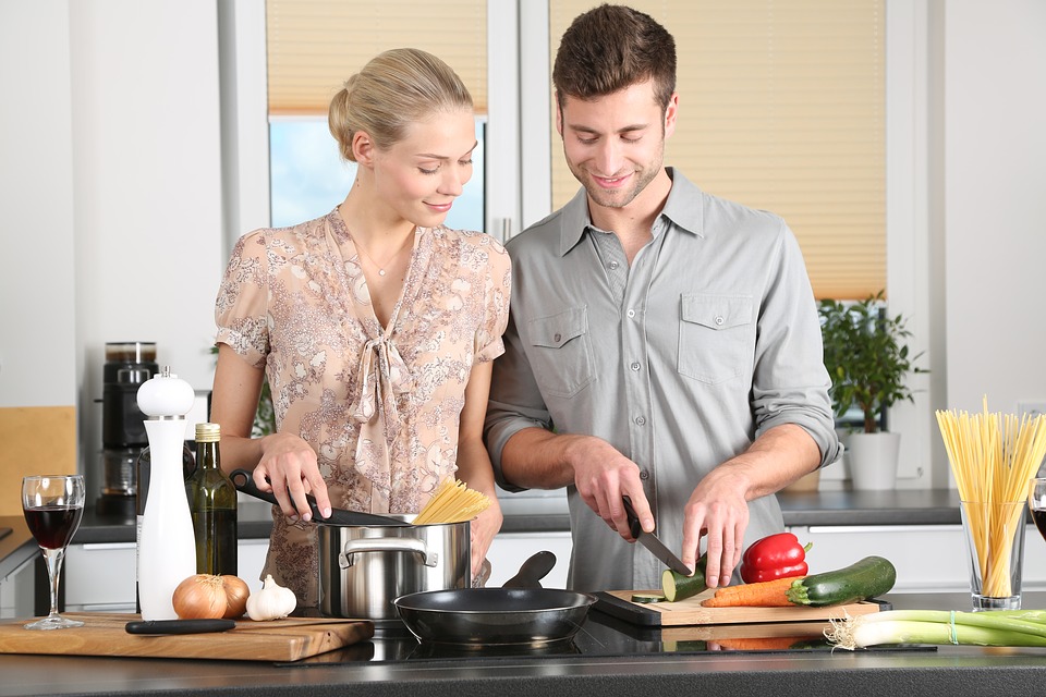 A couple who loves cooking