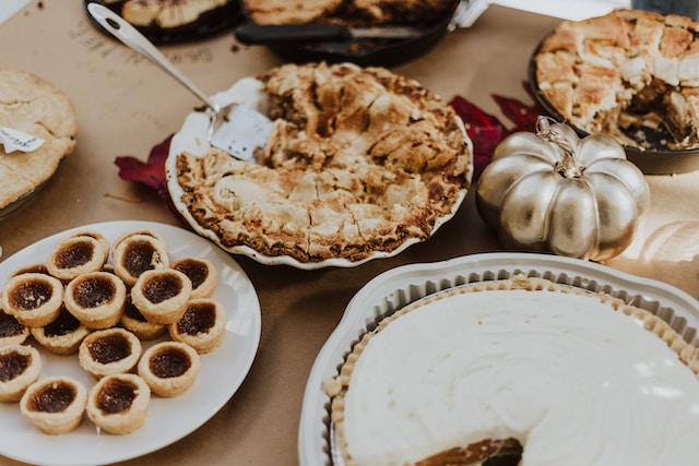 Classic pies at thanksgiving