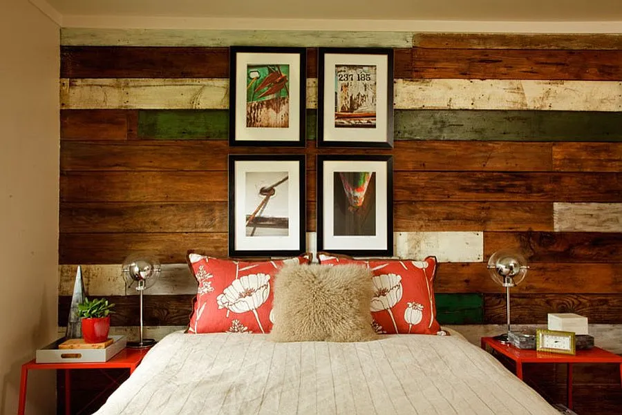 Gorgeous-beach-style-bedroom-mixed-reclaimed-wood-accent-wall