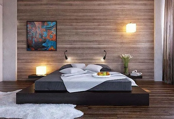 Modern-Wooden-Bedroom-Walls-embedded-lights