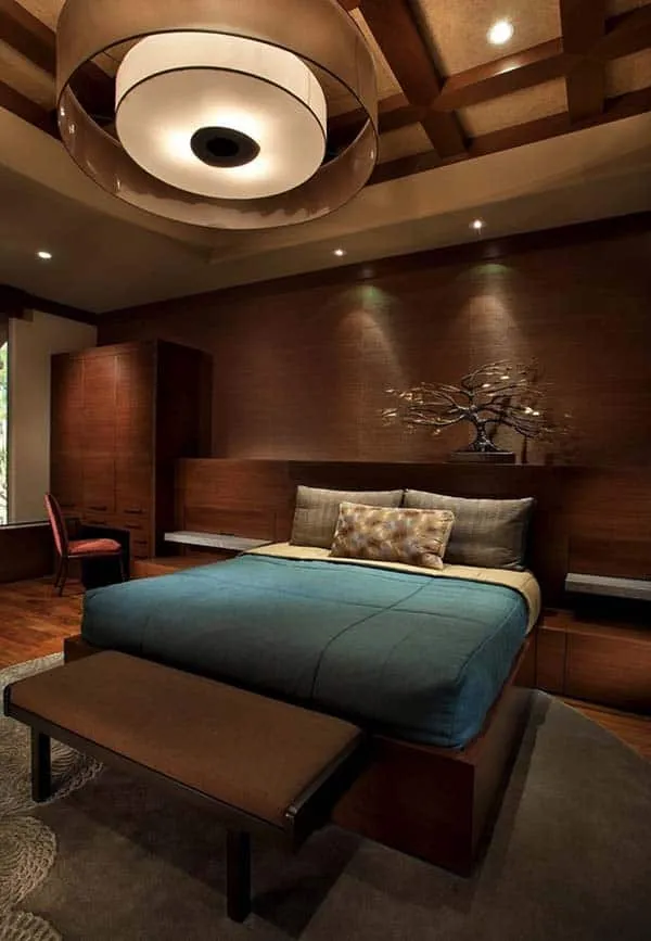 Wood-Clad-Bedroom-Walls