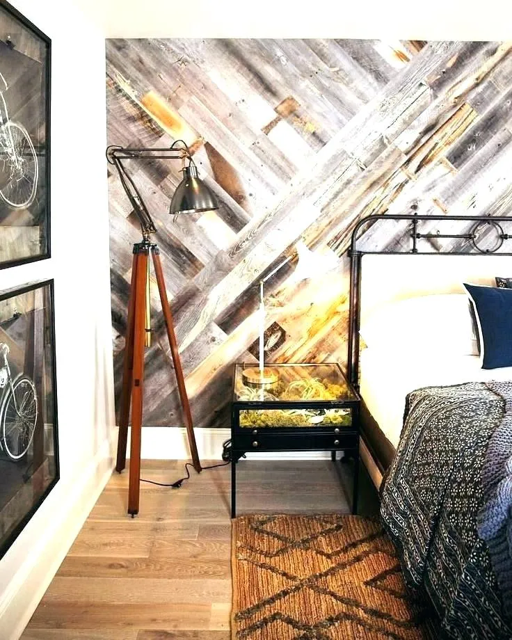 Reclaimed-Wood-Motif-Feature-Wall-Wallpaper