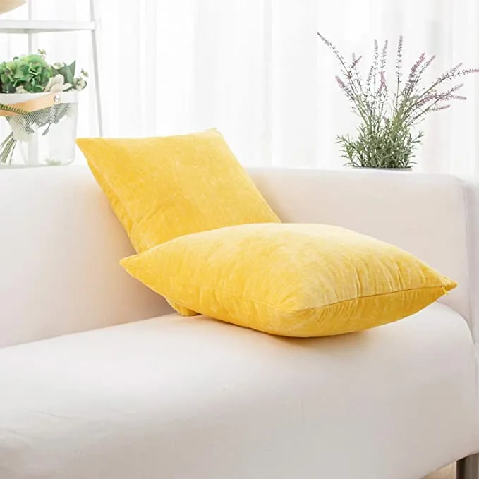 Cashmere Pillow Cover Yellow
