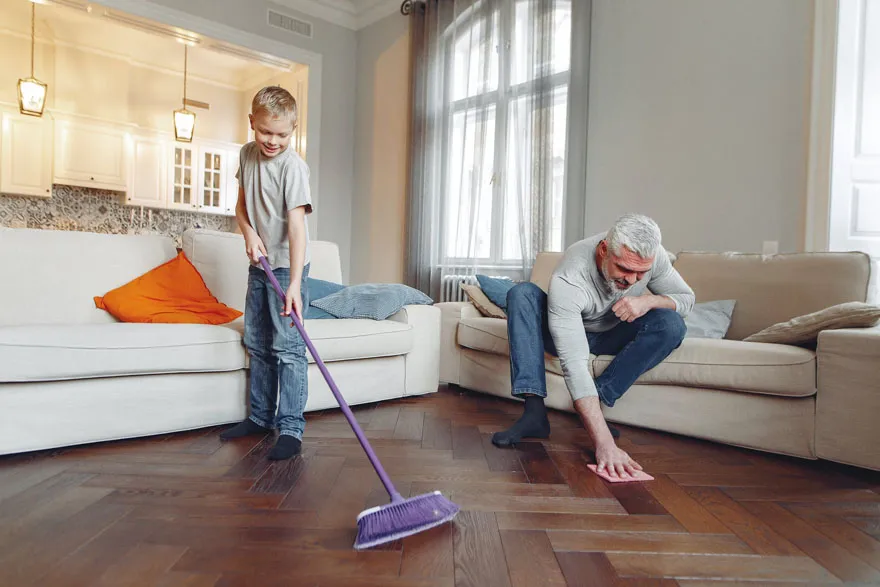 Cleaning Wooden Floor