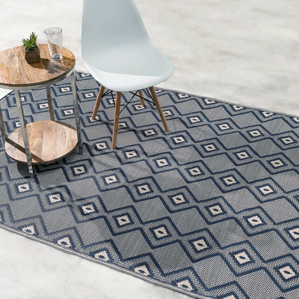 Fab Habitat Geometric Diamond Outdoor Rug